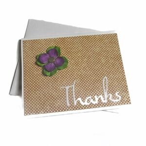 Hibiscus Flower Thank You Card Bundle Set of 6